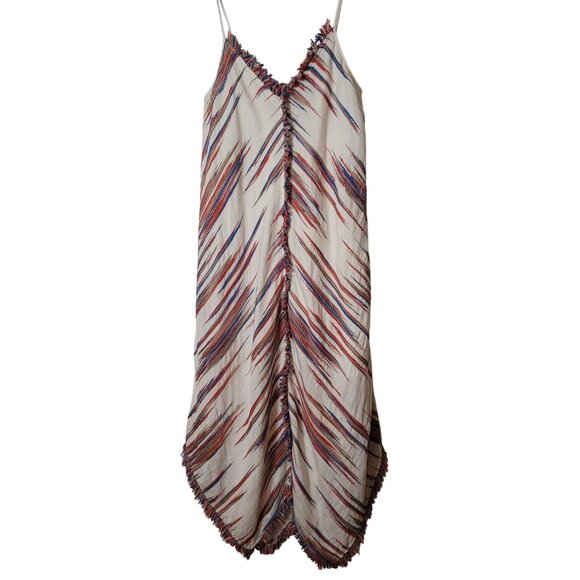 Bohemian-Inspired Fringe Hem Spaghetti Strap Maxi Dress - Picture 11 of 16